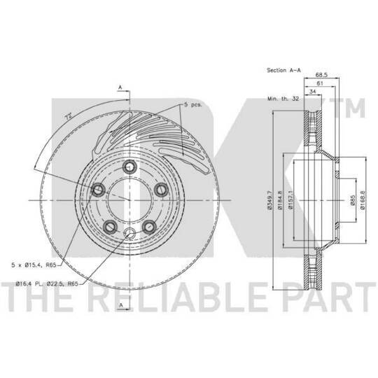 3447103 - Brake Disc 