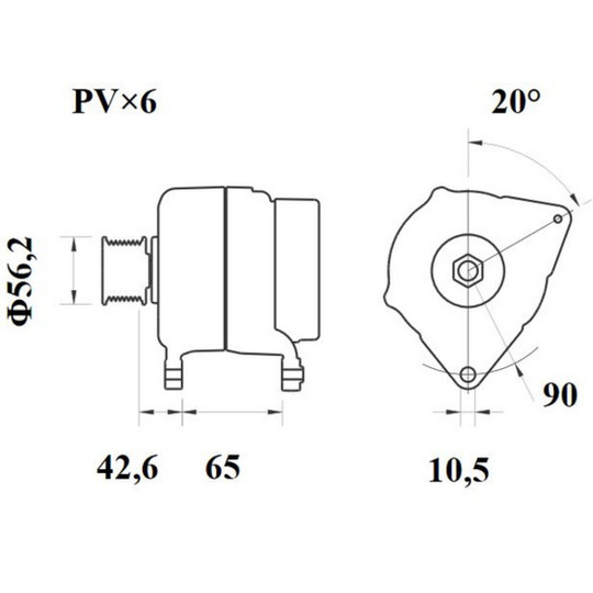 MG 408 - Alternator 