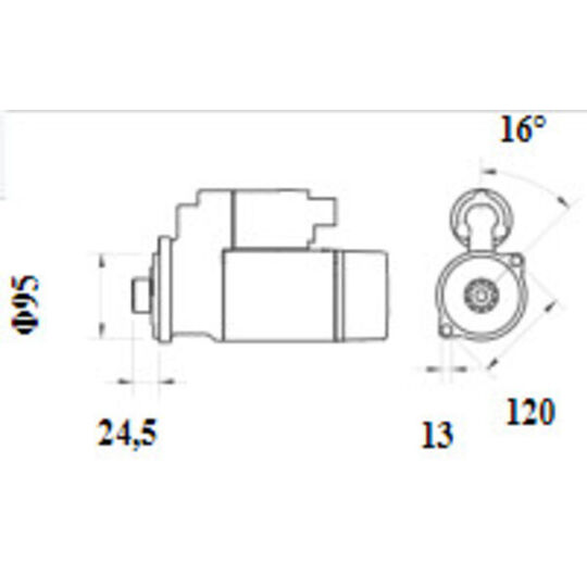 MS 1155 - Startmotor 