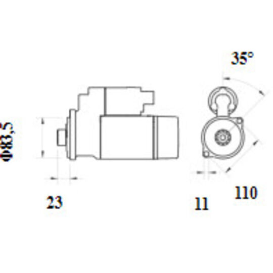 MS 1151 - Startmotor 