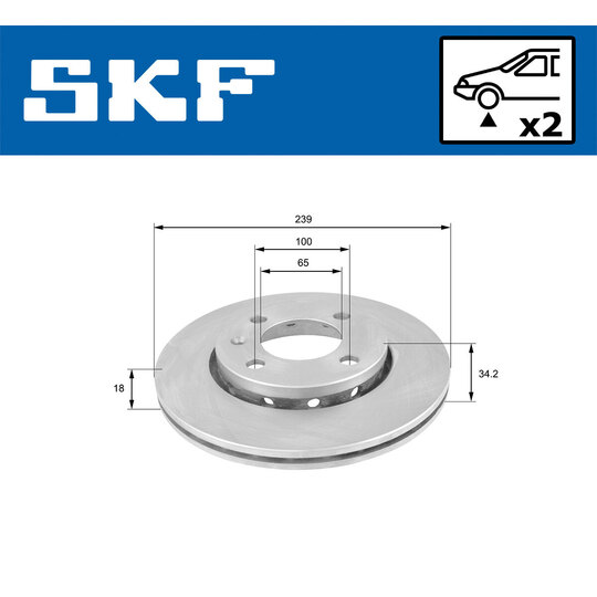 VKBD 80331 V2 - Brake Disc 