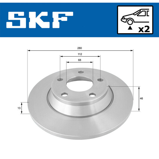 VKBD 80687 S2 - Brake Disc 