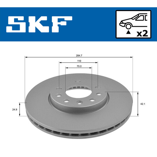 VKBD 80478 V2 - Brake Disc 