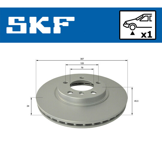 VKBD 80459 V1 - Brake Disc 