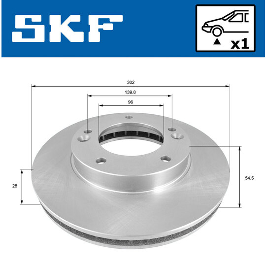 VKBD 80586 V1 - Brake Disc 