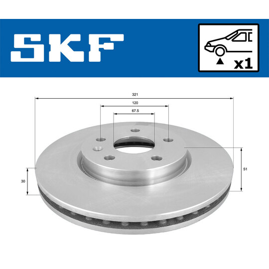 VKBD 80360 V1 - Brake Disc 