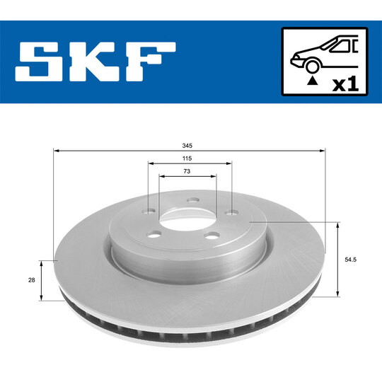 VKBD 80553 V1 - Brake Disc 