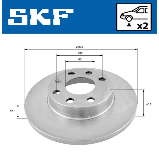 VKBD 80590 S2 - Brake Disc 