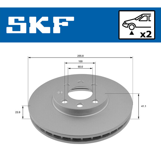 VKBD 80511 V2 - Brake Disc 