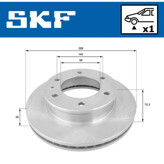 VKBD 80538 V1 - Brake Disc 