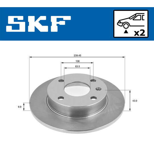 VKBD 80845 S2 - Brake Disc 