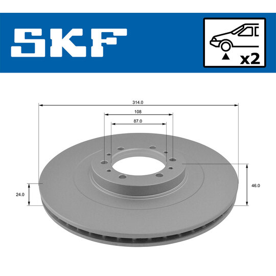 VKBD 80690 V2 - Brake Disc 