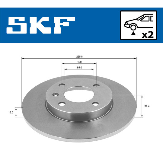 VKBD 80640 S2 - Brake Disc 