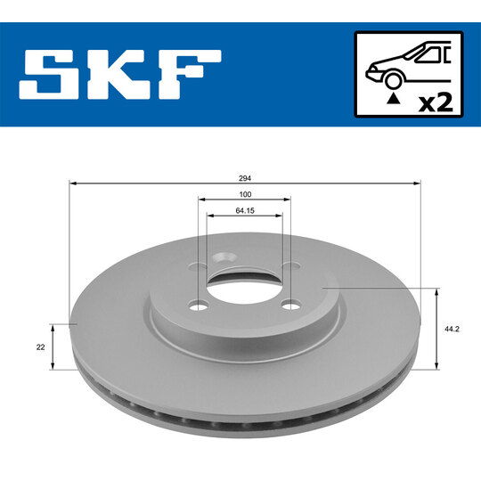 VKBD 80419 V2 - Brake Disc 