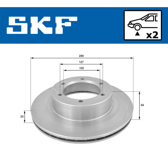 VKBD 80718 V2 - Brake Disc 