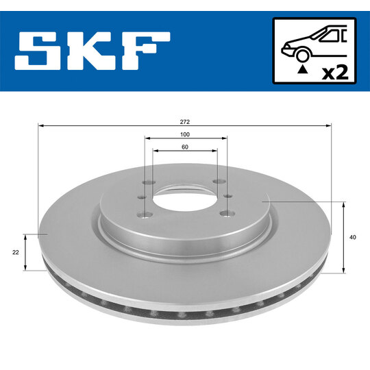 VKBD 80748 V2 - Brake Disc 