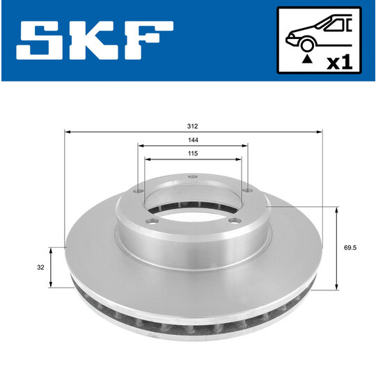 VKBD 80749 V1 - Brake Disc 