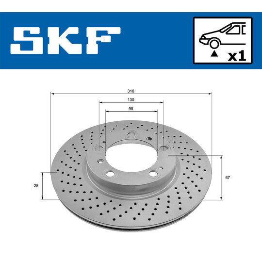 VKBD 80568 V1 - Brake Disc 