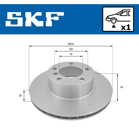 VKBD 80410 V1 - Brake Disc 