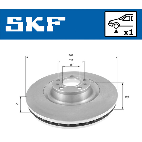 VKBD 80418 V1 - Brake Disc 