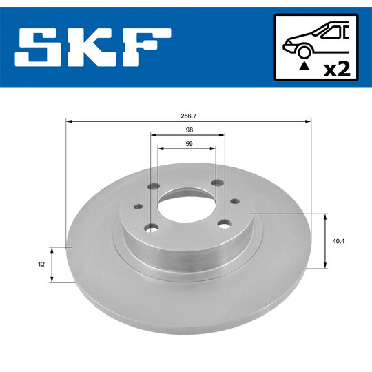 VKBD 80434 S2 - Brake Disc 