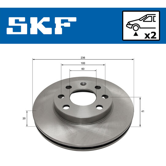 VKBD 80717 V2 - Brake Disc 