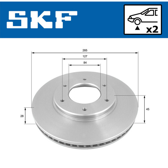 VKBD 80591 V2 - Brake Disc 