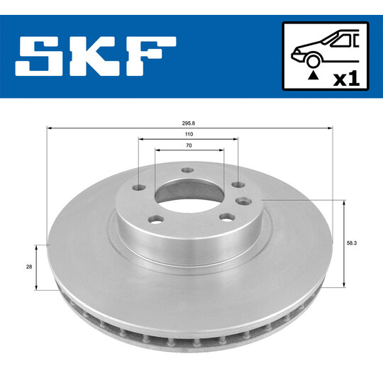 VKBD 80645 V1 - Brake Disc 