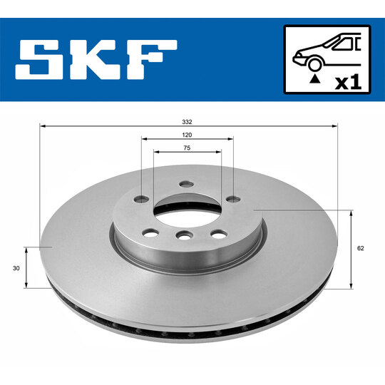 VKBD 80339 V1 - Brake Disc 