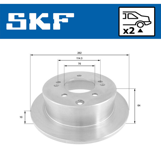 VKBD 90678 S2 - Brake Disc 