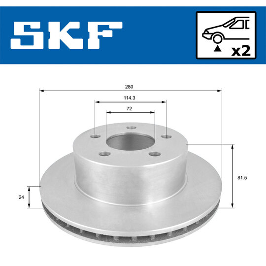 VKBD 80756 V2 - Brake Disc 