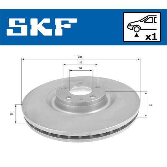 VKBD 80823 V1 - Brake Disc 