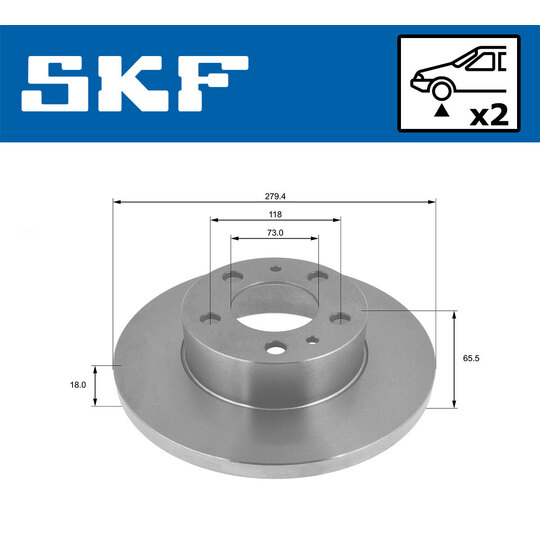 VKBD 80577 S2 - Brake Disc 