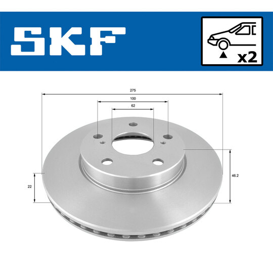 VKBD 80694 V2 - Brake Disc 