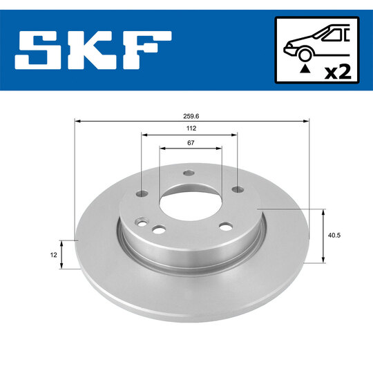 VKBD 80396 S2 - Brake Disc 