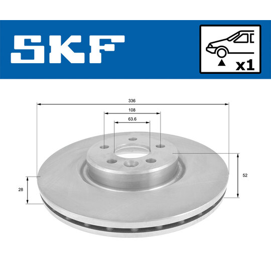 VKBD 80786 V1 - Brake Disc 