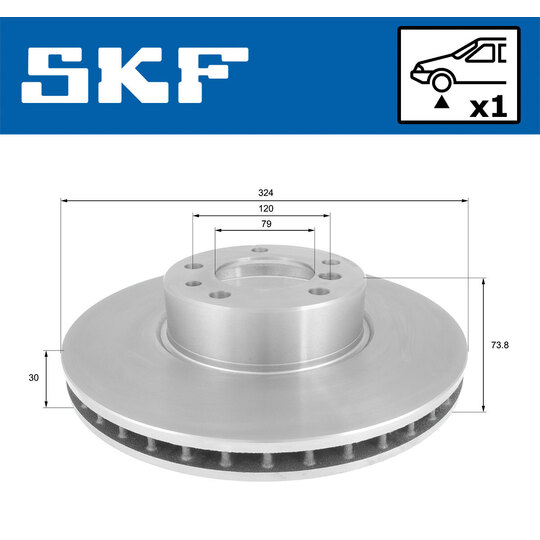 VKBD 80697 V1 - Brake Disc 