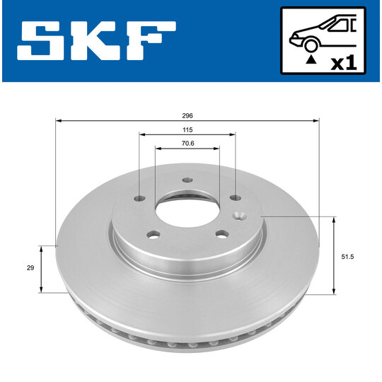 VKBD 80407 V1 - Brake Disc 