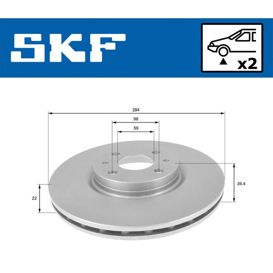 VKBD 80699 V2 - Brake Disc 