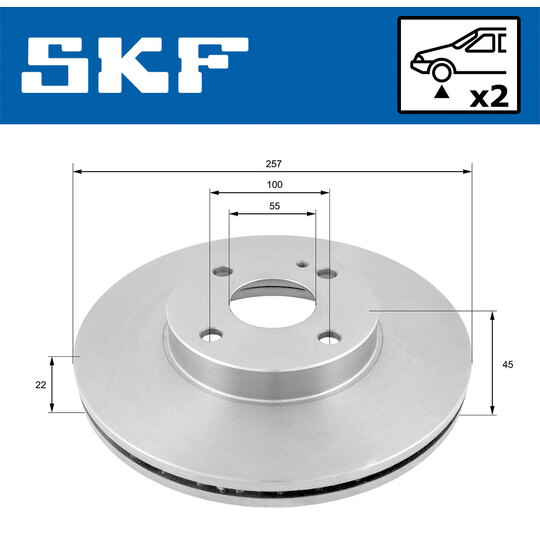 VKBD 80810 V2 - Brake Disc 