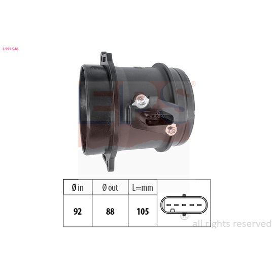 1.991.546 - Luftflödessensor 