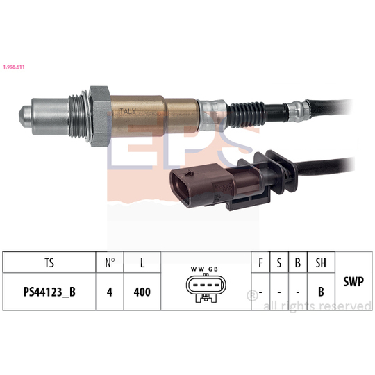 1.998.611 - Lambda Sensor 