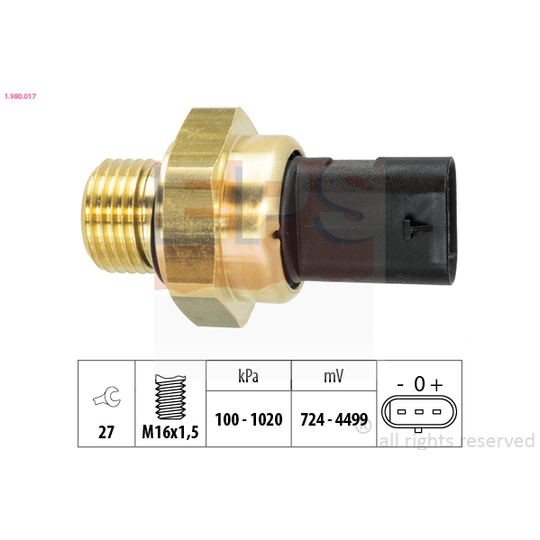 1.980.017 - Sender Unit, oil pressure 