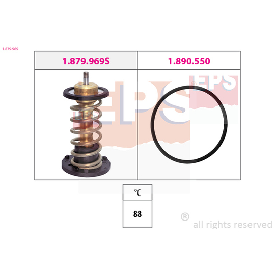 1.879.969 - Termostaatti, jäähdytysneste 