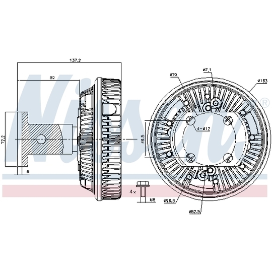 86138 - Sidur, radiaatoriventilaator 