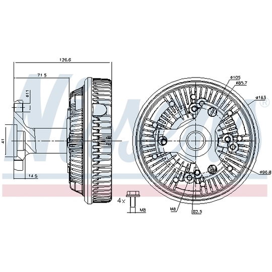 86057 - Clutch, radiator fan 