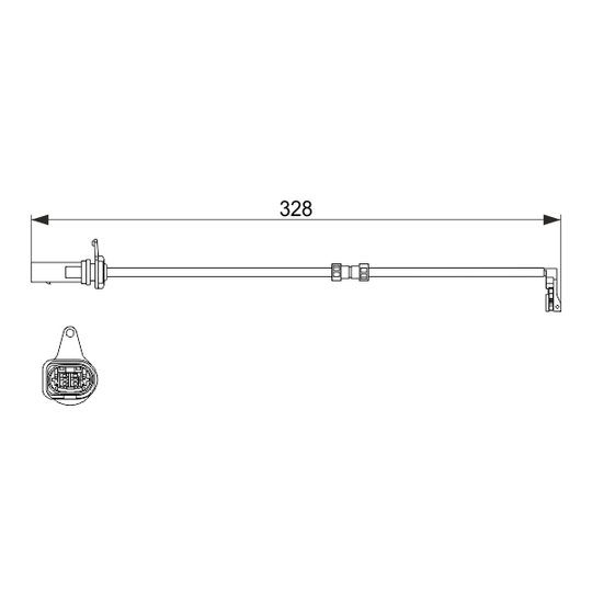 1 987 473 623 - Warning Contact, brake pad wear 