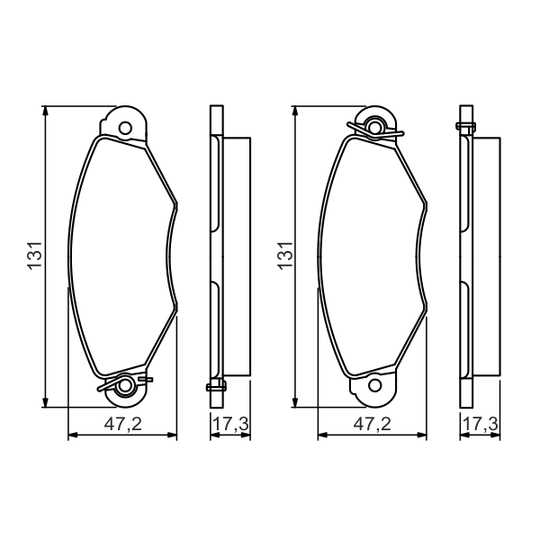 0 986 495 235 - Brake Pad Set, disc brake 