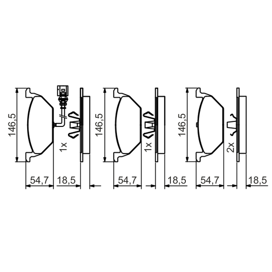 0 986 495 213 - Brake Pad Set, disc brake 