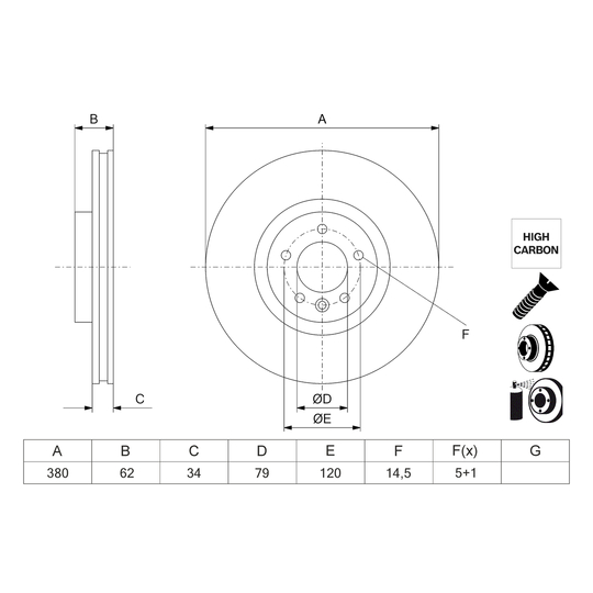 0 986 479 K06 - Brake Disc 